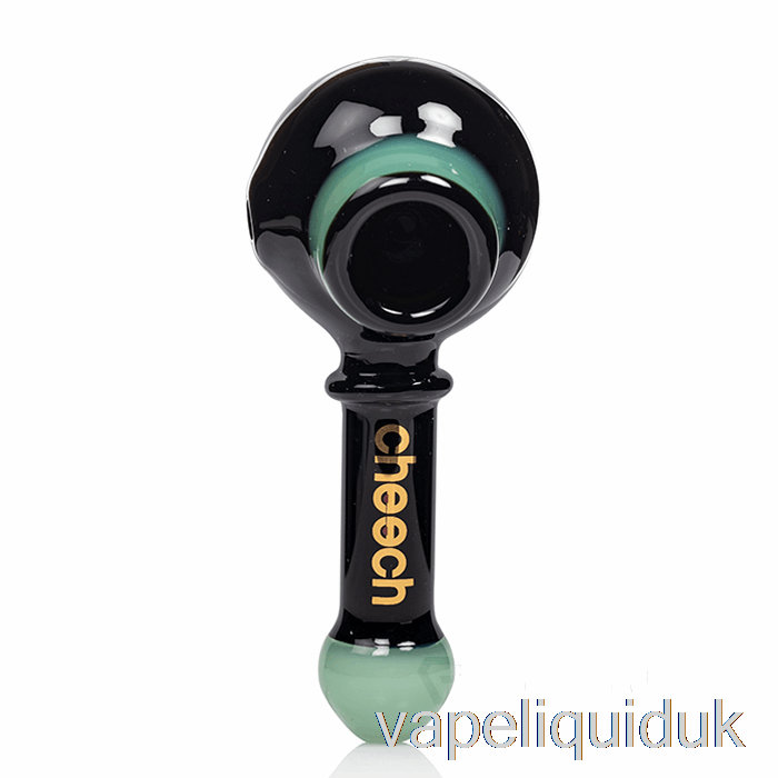 Cheech Glass Dual Spoon Pipe Black / Jade Vape Liquid